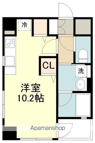 プラウドフラット河原町(ワンルーム/3階)の間取り写真