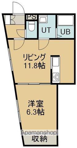 メゾンコットゥ(1LDK/1階)の間取り写真