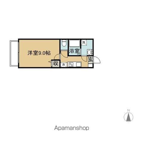 ウィークリックハウス(1K/3階)の間取り写真