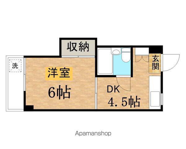 アリビオK Ⅰ(1DK/1階)の間取り写真