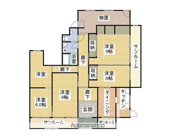 小浜線 粟野駅 徒歩22分 1階建 築48年(5DK)の間取り写真