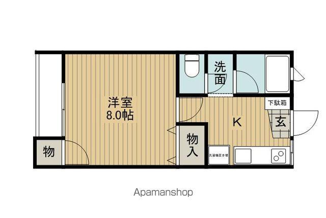 茅野ステーションハウス(1K/1階)の間取り写真