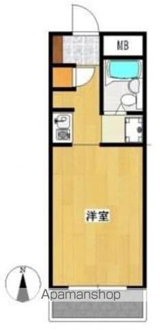 エステート高砂(ワンルーム/8階)の間取り写真