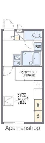 レオパレスBEL AIR 市原(1K/1階)の間取り写真
