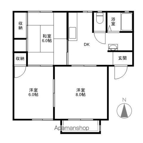 ブエモンジマ(3DK/2階)の間取り写真