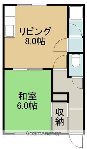 ハイツJ(1DK/3階)の間取り写真