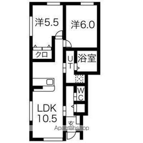 RESI NAGAIⅠ(2LDK/1階)の間取り写真