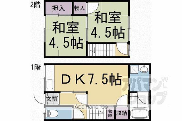 上賀茂梅ヶ辻町(2DK)の間取り写真