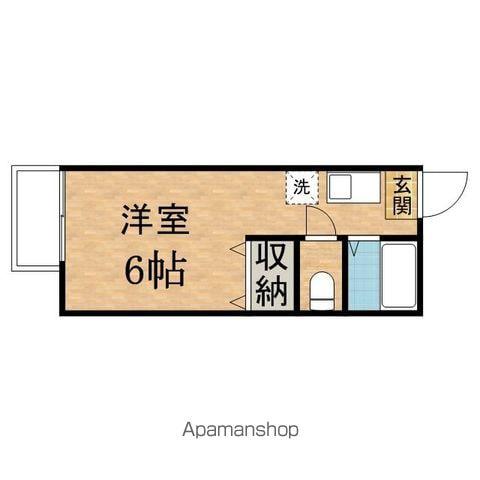 グリーンリーフ越野(1K/2階)の間取り写真