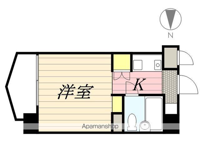 ダイナコート大濠Ⅱ(ワンルーム/4階)の間取り写真