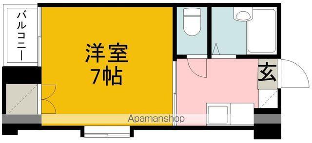 ドゥマンクレール(1K/5階)の間取り写真