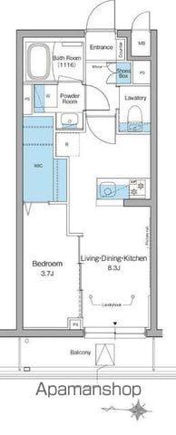 ルフォンリヴェント杉並永福(1LDK/2階)の間取り写真