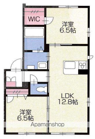グランドベレオ田宮(2LDK/3階)の間取り写真