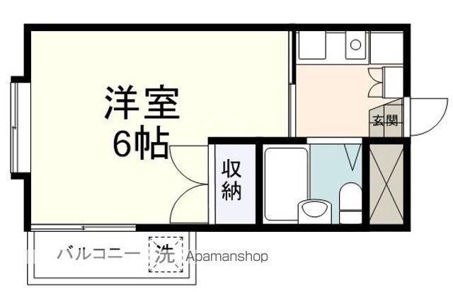 KIND安東(1K/3階)の間取り写真