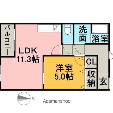 ハートフルマンション(1LDK/3階)の間取り写真