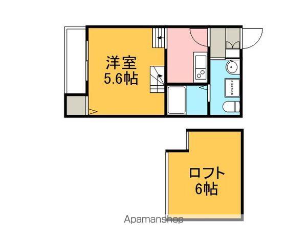 エスパス・リブレ(ワンルーム/2階)の間取り写真