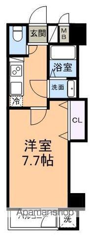 エンブルセレス常磐町(1K/7階)の間取り写真