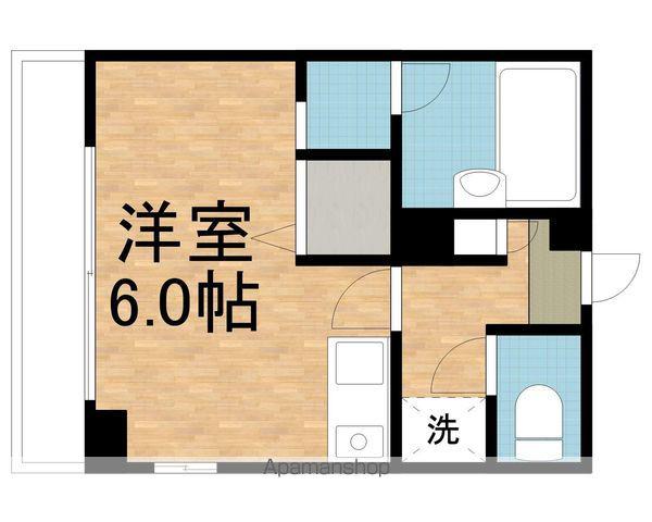 ノーブルシティ(ワンルーム/3階)の間取り写真