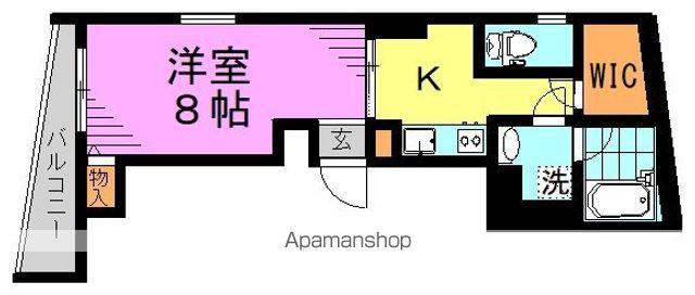 GRANDUO KOUENJI V(1K/1階)の間取り写真