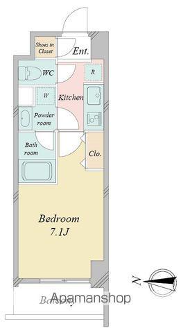 MELIV岐阜駅前(1K/2階)の間取り写真