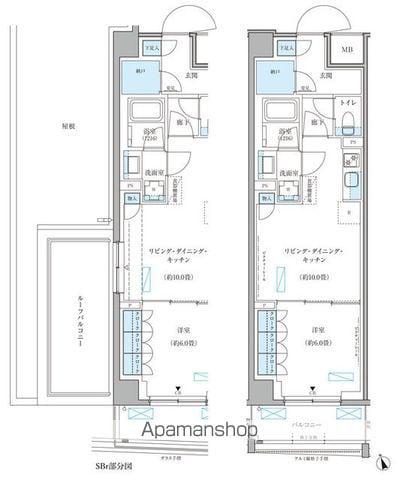 パークアクシス文京本郷(1LDK/5階)の間取り写真