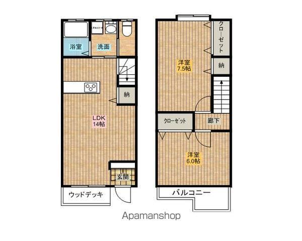 フォレ・ルミエール(2LDK)の間取り写真