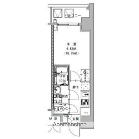 SーRESIDENCE植田ASOLEA 内覧会8月(1K/5階)の間取り写真