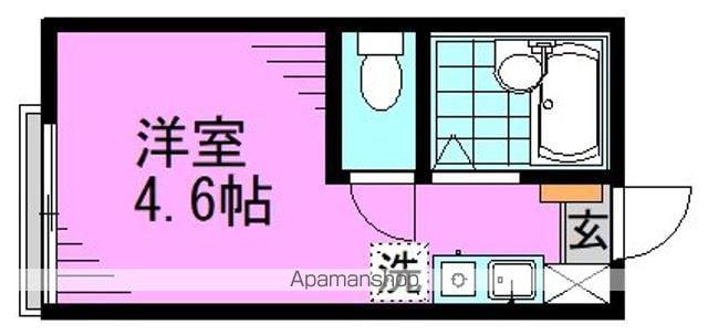 メゾンARAIⅡ(ワンルーム/1階)の間取り写真