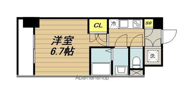 S-RESIDENCE戸田公園(1K/3階)の間取り写真