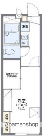 レオパレスBRAVE Ⅰ(1K/2階)の間取り写真