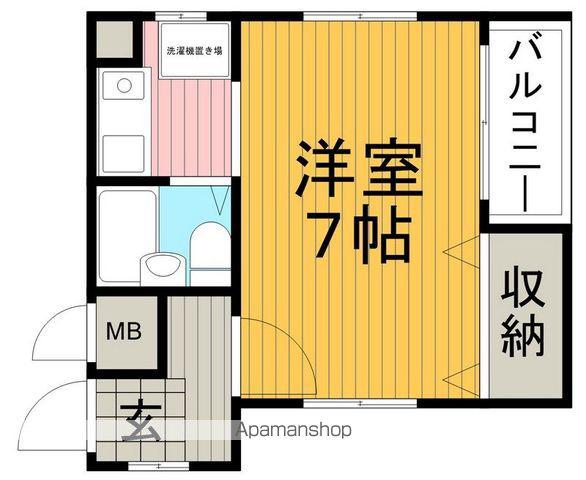 フレール豊島(1K/3階)の間取り写真