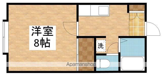 ハイツリモージュ紫竹(1K/2階)の間取り写真