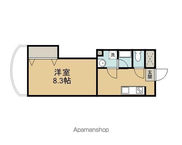 ガーデン・ハイム樗2番館(1K/4階)の間取り写真