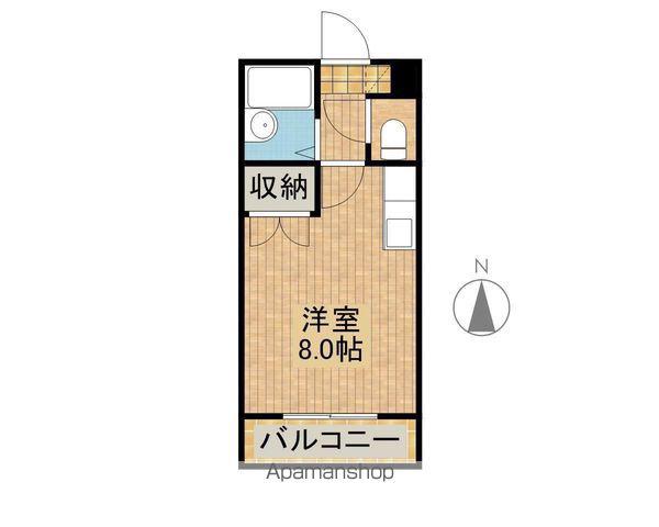 ハウス21(ワンルーム/4階)の間取り写真