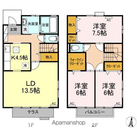 マリーコート(3LDK)の間取り写真