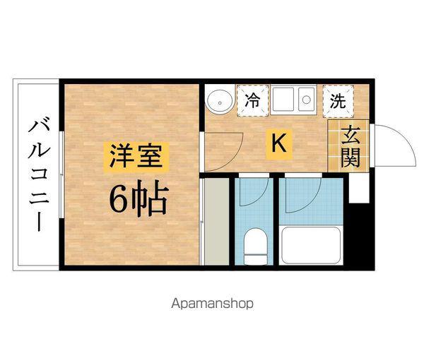 ナチュレ八王子(1K/1階)の間取り写真