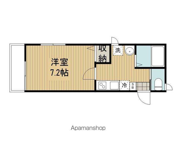 グリンデルワルト(1K/1階)の間取り写真