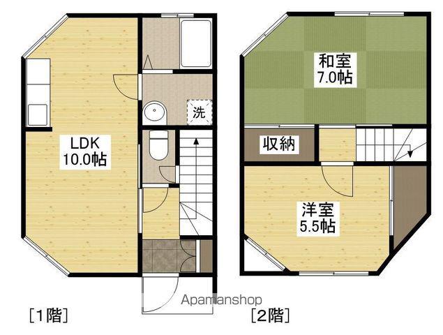 コーポサンライズ(2LDK)の間取り写真