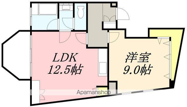 ベイヒルズ函館(1LDK/1階)の間取り写真