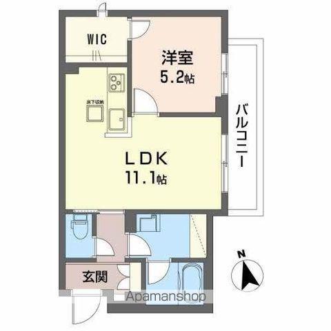 サングラリオ(1LDK/1階)の間取り写真