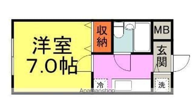 そよ風弐番館A棟B棟(1K/4階)の間取り写真