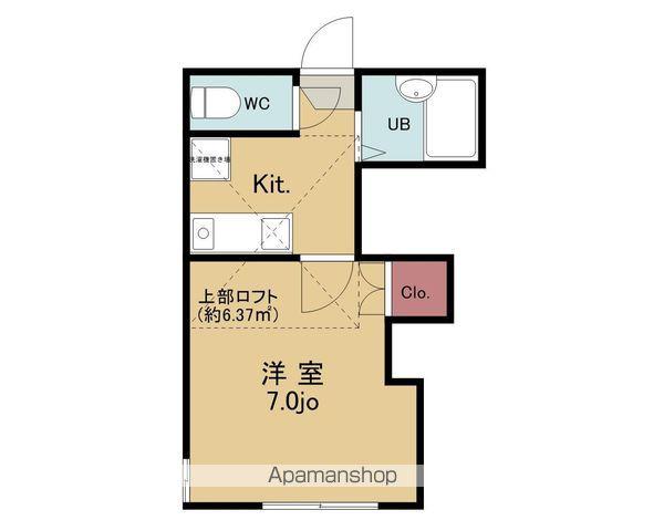 AZUL(1K/2階)の間取り写真