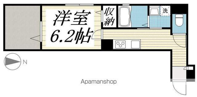 ALIVIO(1K/2階)の間取り写真