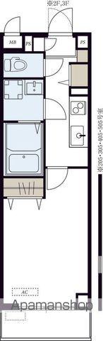 リブリ・コンフォート石川(1K/4階)の間取り写真