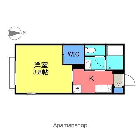 中央ハイツ(1K/2階)の間取り写真