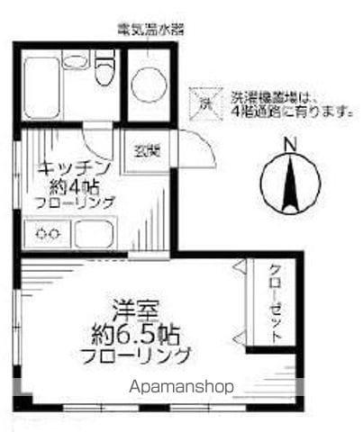 ツチダビル(1K/3階)の間取り写真