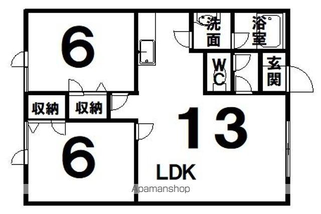 シティライフクレイン(2LDK/2階)の間取り写真