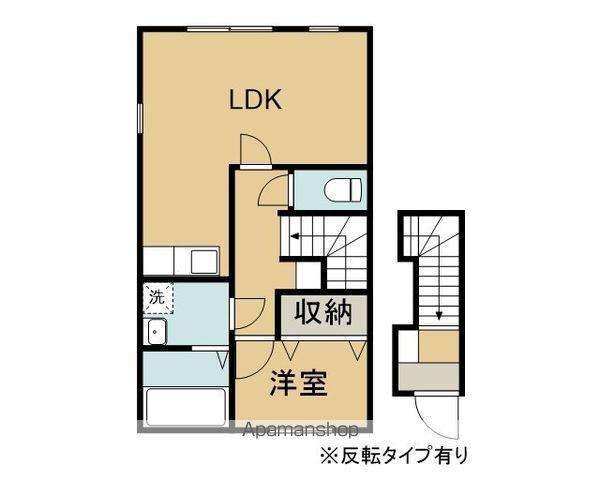 カーサKSY(1LDK/2階)の間取り写真