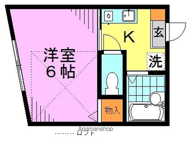 シャトン高円寺(1K/2階)の間取り写真