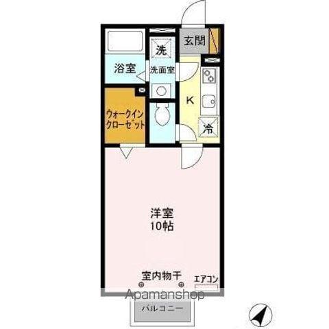 ESTRONDE(1K/1階)の間取り写真